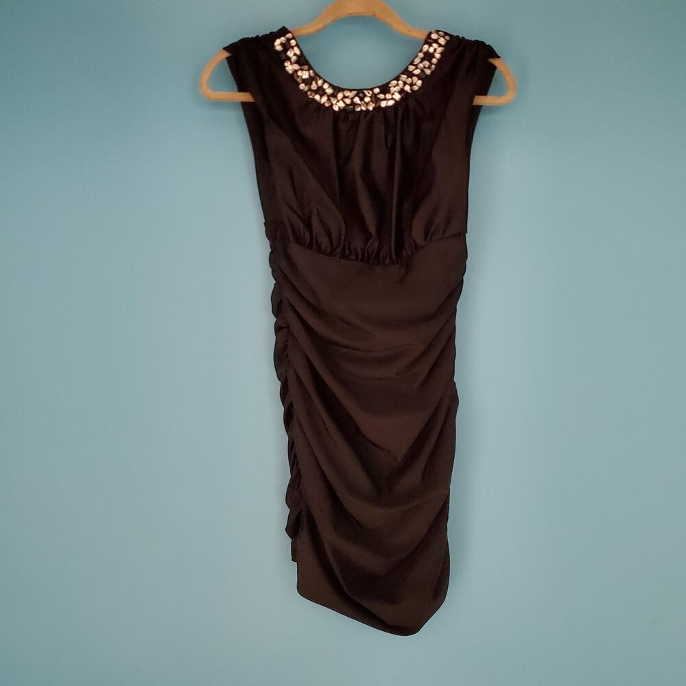 City Studio Dress Size 5/6 Black Sheath Sleeveless